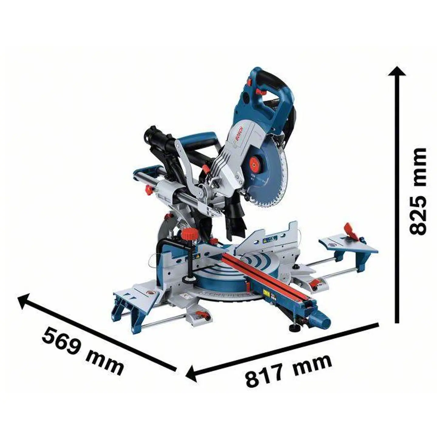 Serra de cortes transversais e de meia esquadria sem fio BITURBO GCM 18V-216 DC BOSCH 2