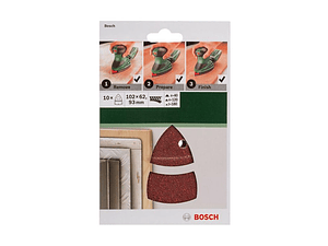 Conjunto de 10 folhas de lixa para PSM e PRIO BOSCH