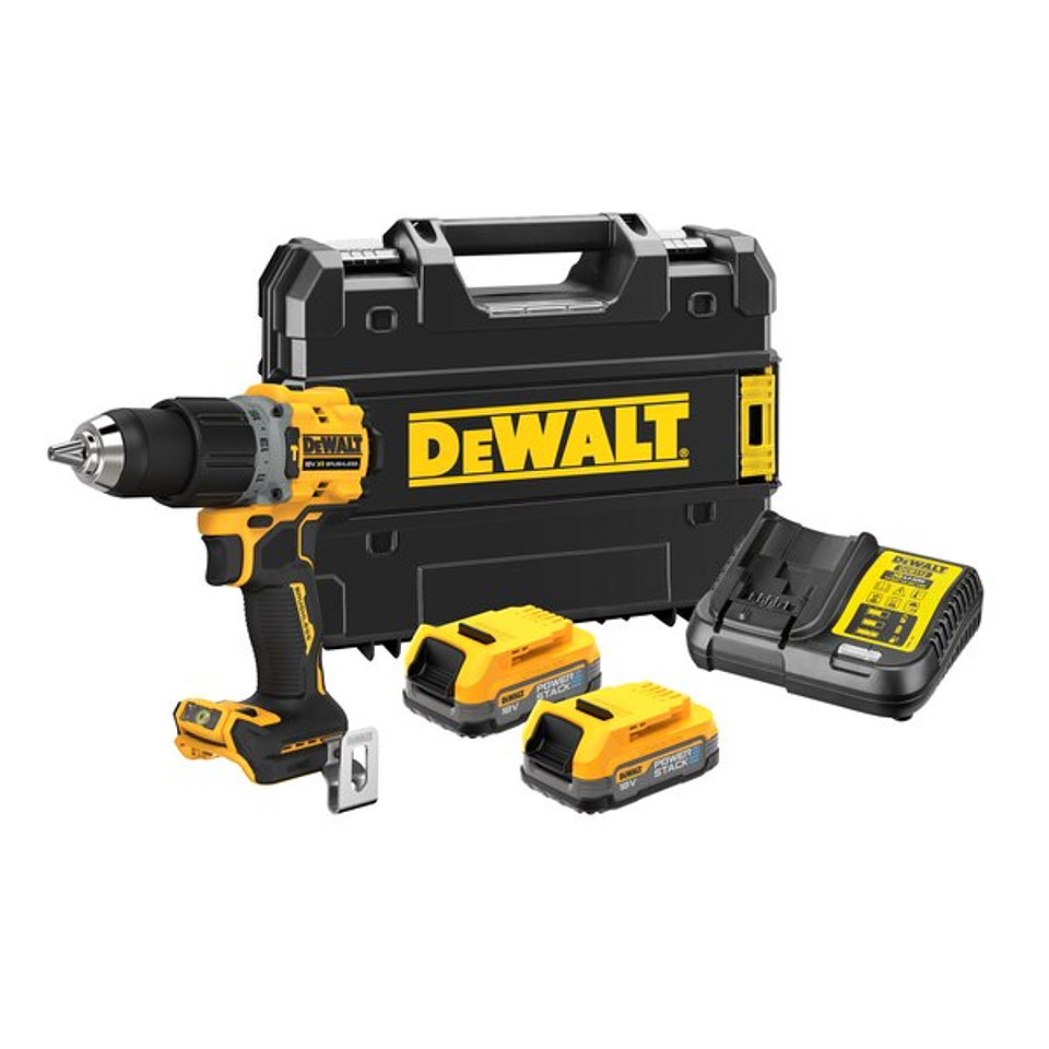 Aparafusadora com Percussão XR18V POWERSTACK DCD805E2T DEWALT  1