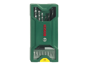 Conjunto de Brocas e Pontas de Aparafusar Mini X-Line BOSCH DIY (15 pcs)