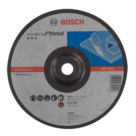 Disco de Rebarbar 230 x 6 mm STANDARD FOR METAL BOSCH