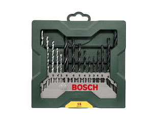 Set de 15 brocas Mini X-Line BOSCH DIY