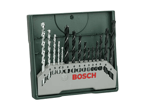 Set de 15 brocas Mini X-Line BOSCH DIY