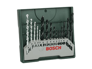 Set de 15 brocas Mini X-Line BOSCH DIY