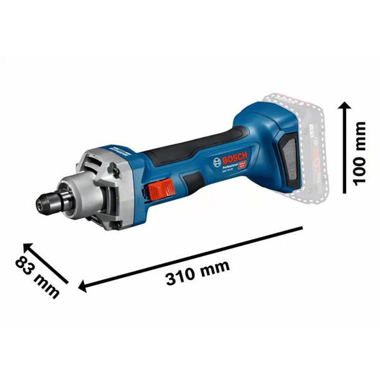 Retificadora direita sem fio GGS 18V-20 + Mala L-BOXX BOSCH 3