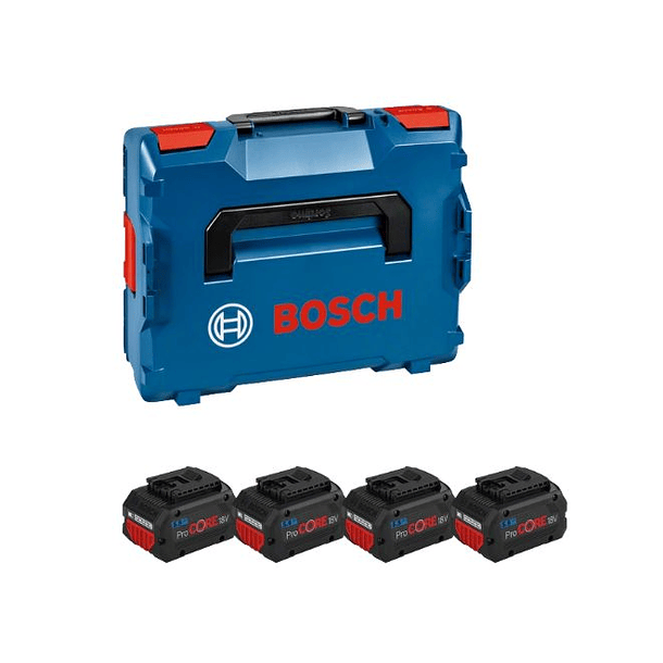 Pack de 4 Baterias ProCORE18V 5.5Ah + Mala L-BOXX BOSCH 2