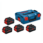 Pack de 4 Baterias ProCORE18V 5.5Ah + Mala L-BOXX BOSCH - Miniatura 1