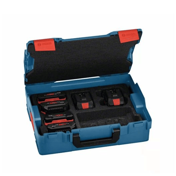 Pack de 6 Baterias 18V (4 x ProCORE18V 4.0Ah + 2 x ProCORE18V 8.0Ah) + Mala L-BOXX BOSCH 3