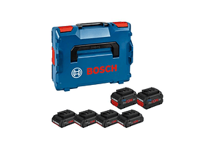 Pack de 6 Baterias 18V (4 x ProCORE18V 4.0Ah + 2 x ProCORE18V 8.0Ah) + Mala L-BOXX BOSCH