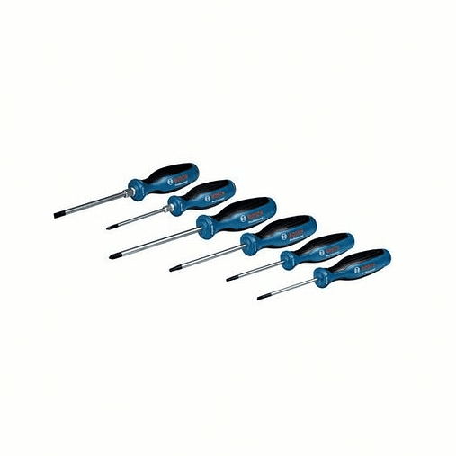Conjunto de 6 chaves Fenda + Cruz + Torx BOSCH 2