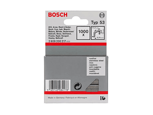 Agrafos Arame Fino Inoxidável TIPO 53 BOSCH (1.000 un.)