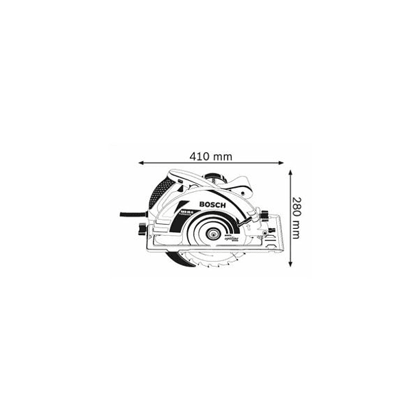Serra circular manual GKS 85 G + Guia FSN 1400 BOSCH 3