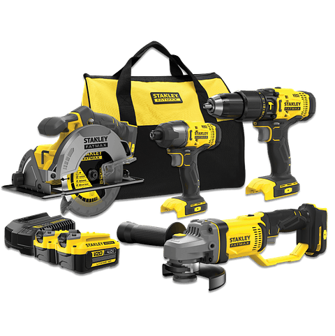Kit 4 Maquinas Power Kit V20 SFMCK469M2 FATMAX STANLEY