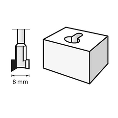 Fresa HSS de 8.0mm (655) DREMEL