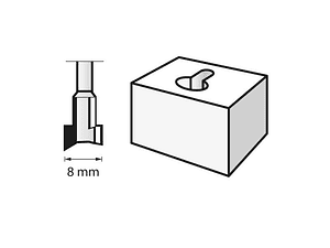 Fresa HSS de 8.0mm (655) DREMEL