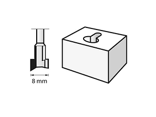 Fresa HSS de 8.0mm (655) DREMEL