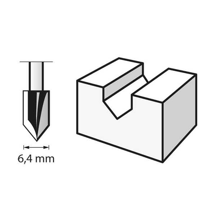 Fresa HSS de 6.4mm (640) DREMEL 2