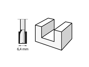 Fresa HSS de 6.4mm (654) DREMEL