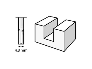 Fresa HSS de 4.8mm (652) DREMEL