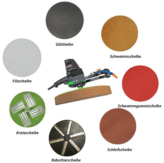 Talocha Elétrica de Alisamento com Agua EPG400 WP EIBENSTOCK 3