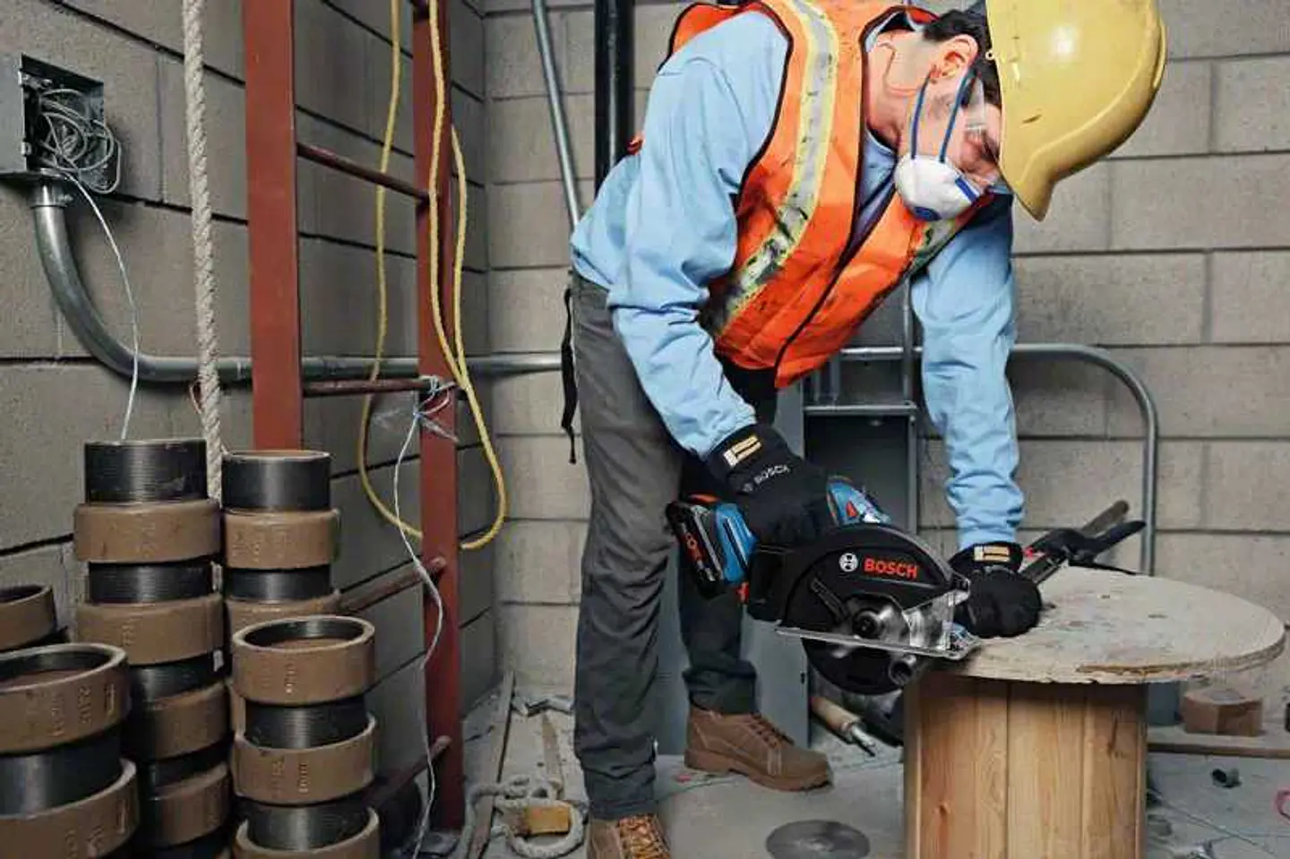 Serra Circular sem fio para metal GKM 18V-50 + 2x 18V 5.0Ah + L-BOXX 238 BOSCH 5