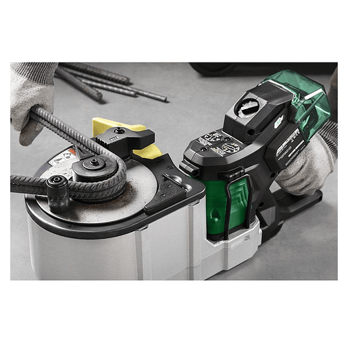 Cortador/Dobrador de varas de ferro a bateria HIKOKI + Adaptador A/C HIKOKI 8