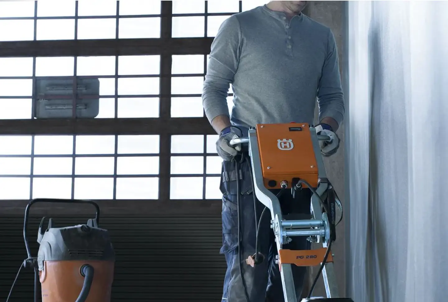 Lixadora/Polidora de Pavimentos PG 280 + 9 VARI-GRIND EZ S25 HUSQVARNA 3