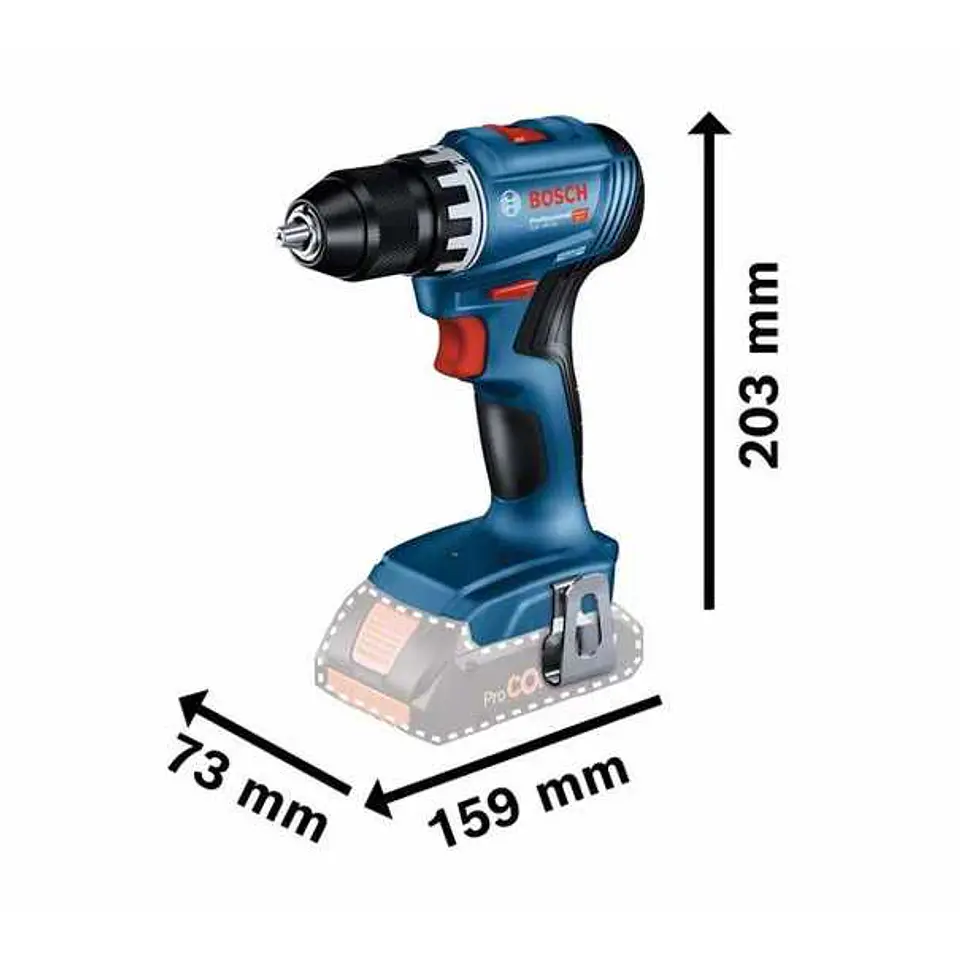 Aparafusadora sem fio GSR 18V-45 BOSCH 2