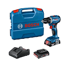 Aparafusadora sem fio GSR 18V-45 + 2x baterias 18V 2.0Ah + Mala L-Case BOSCH 1