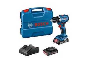 Aparafusadora sem fio GSR 18V-45 + 2x baterias 18V 2.0Ah + Mala L-Case BOSCH