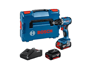 Aparafusadora sem fio GSR 18V-45 + 2x baterias 18V 3.0Ah + Mala L-BOXX BOSCH