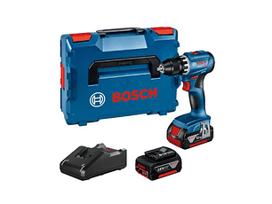Aparafusadora sem fio GSR 18V-45 + 2x baterias 18V 3.0Ah + Mala L-BOXX BOSCH
