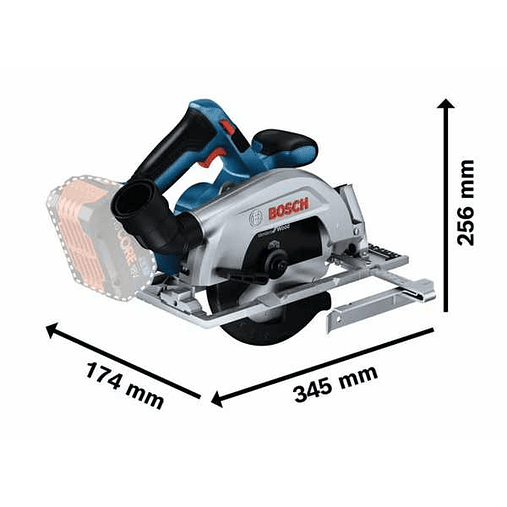 Serra circular sem fio GKS 18V-57-2 + 2x ProCORE18V 5.5Ah + Mala L-BOXX 238 BOSCH 3