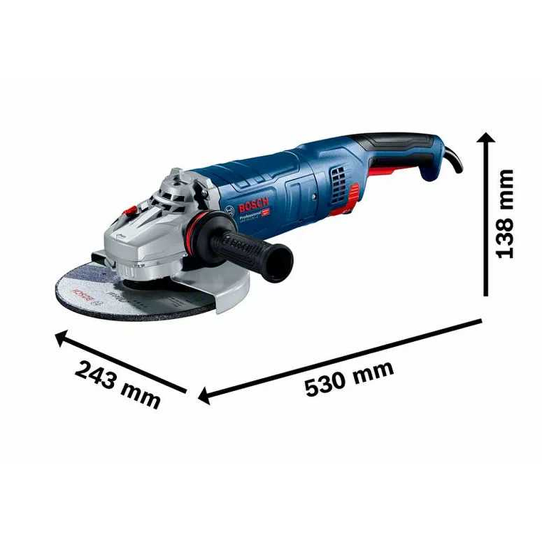 Rebarbadora grande 2.400W GWS 24-230 JZ BOSCH 2