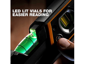 Nivel de Bolha LED Magnético 23cm TB-H2-L-M23LH-M TOUGHBUILT