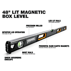 Nivel de Bolha LED Magnético 120cm TB-H2-L-M120LH-M TOUGHBUILT 5