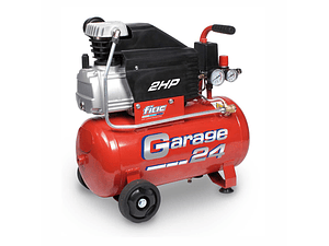 Compressor coaxial / pistão com lubrificação 24L 2HP GARAGE24 FIAC