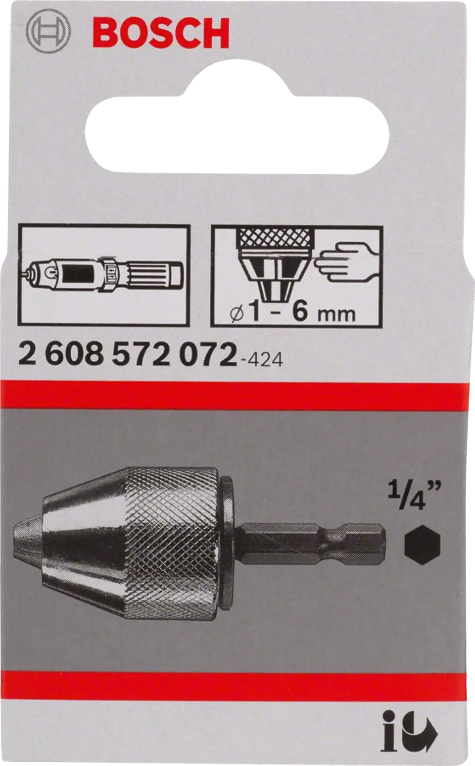 Bucha de Aperto Rapido para Aparafusadoras 1/4 - 6.0mm BOSCH 2