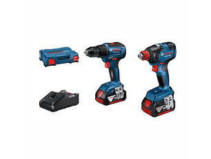Conjunto Aparafusadora GSR 18V-55 + Aparafusadora de Impacto GDX 18V-200 BOSCH