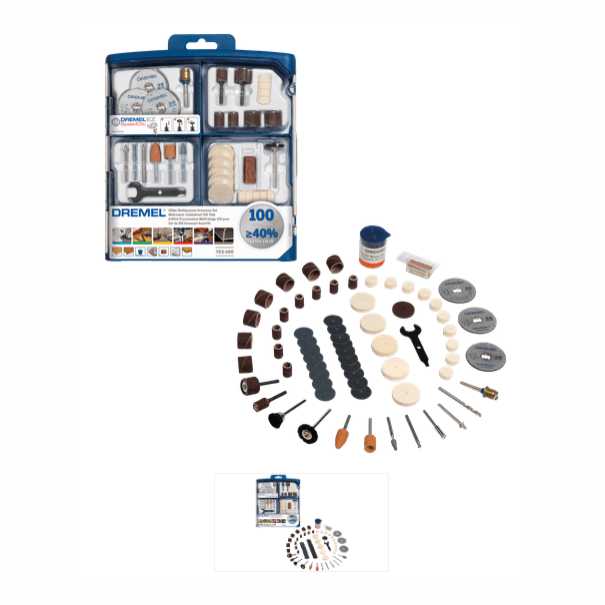 Conjunto de acessórios multifunções DREMEL® com 100 peças (723) DREMEL