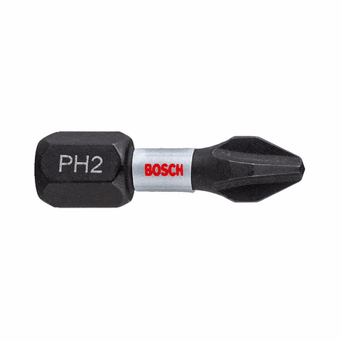 Conjunto de pontas de aparafusar Phillips PH2x25 Impact Control BOSCH (2 unidades)