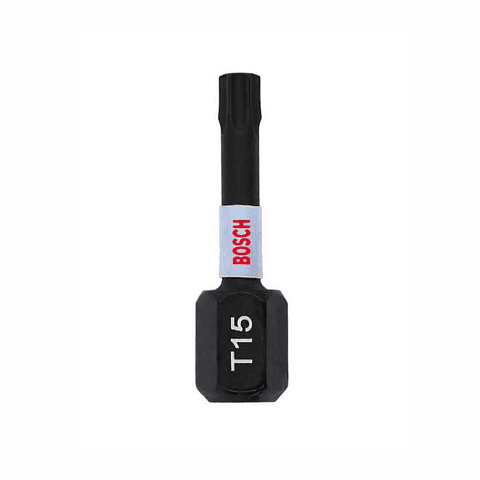 Conjunto de pontas de aparafusar Torx T15x25 Impact Control BOSCH (2 unidades)
