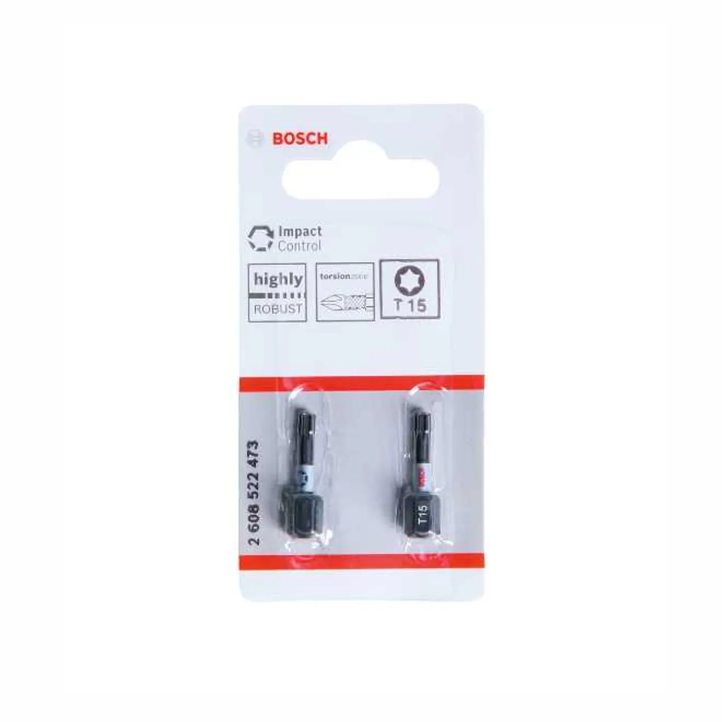 Conjunto de pontas de aparafusar Torx T15x25 Impact Control BOSCH (2 unidades) 2