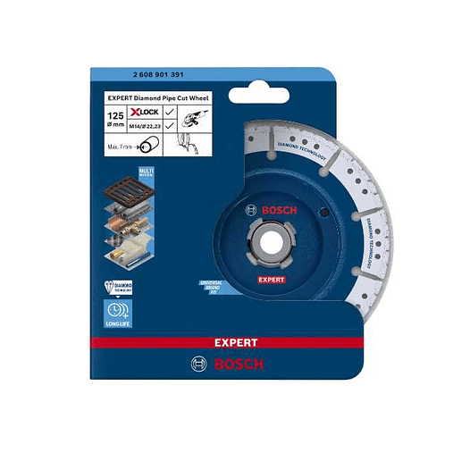 Disco de corte e chanfro 125mm PIPE CUT WHEEL X-LOCK BOSCH 2