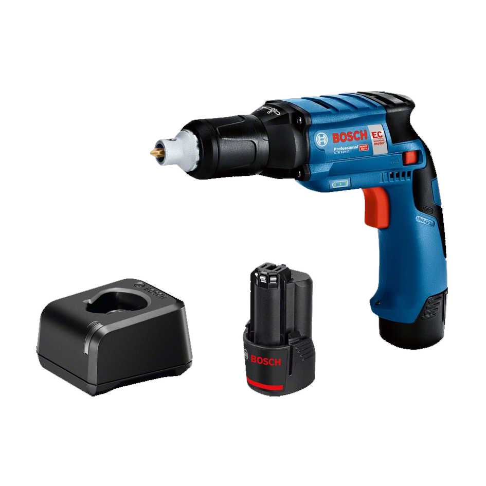 Aparafusadora de pladur sem fio GTB 12V-11 + 2 Baterias 2.0Ah BOSCH 1