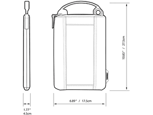 Bolsa para parafusos TB-94-M-3 TOUGHBUILT (Pack 3 UNIDADES)