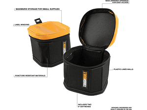 Caixas de armazenamento CUBE SOFTBOXES TB-192-A2 TOUGHBUILT (Pack 2 UNIDADES)