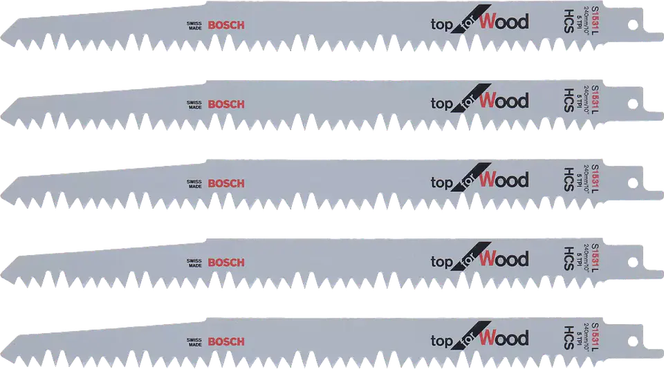 Lâmina de Serra Sabre S 1531 L TOP FOR WOOD BOSCH ( 5 UNI) 1