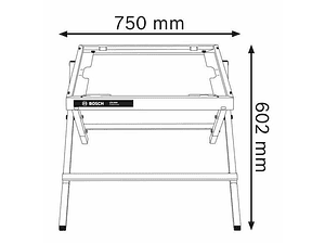 Mesa de trabalho GTA 6000 para serra circular de mesa GTS 10 XC BOSCH