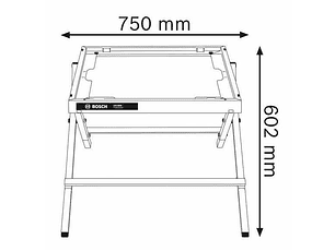 Mesa de trabalho GTA 6000 para serra circular de mesa GTS 10 XC BOSCH